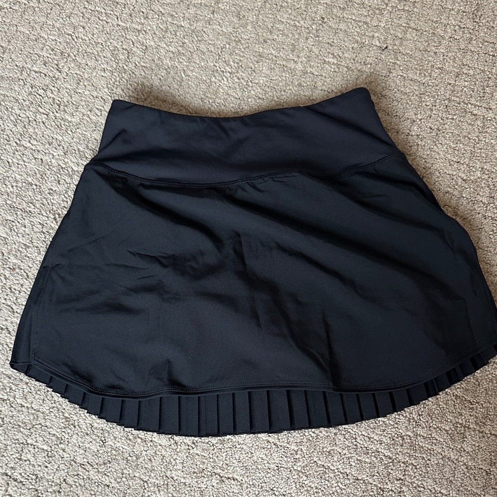 Bayleaf Black Athletic Pleated Tennis Skirt